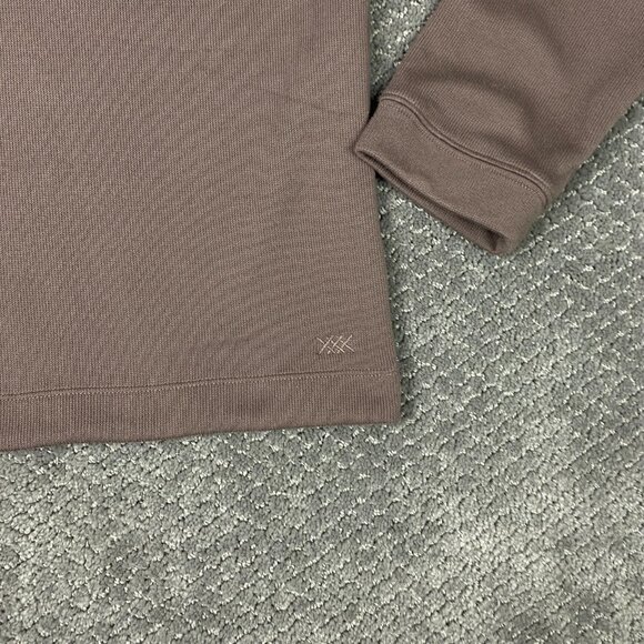 Rhone Commuter 1/4 Zip Pullover Men's Medium Brown Performance Quarter Sweater - Picture 2 of 13